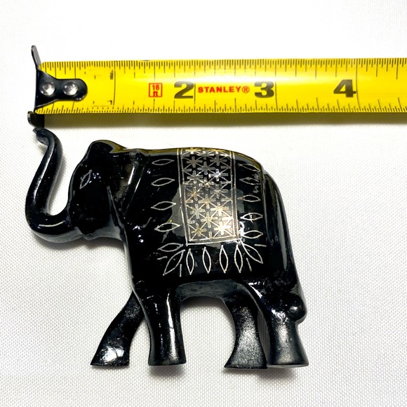 Bidriware Silver Inlay Elephant Souvenir - Picture 4 of 7